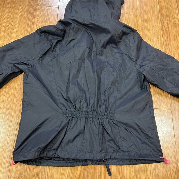 Abercrombie & Fitch Navy Hooded Rain Jacket - L - Picture 5 of 11